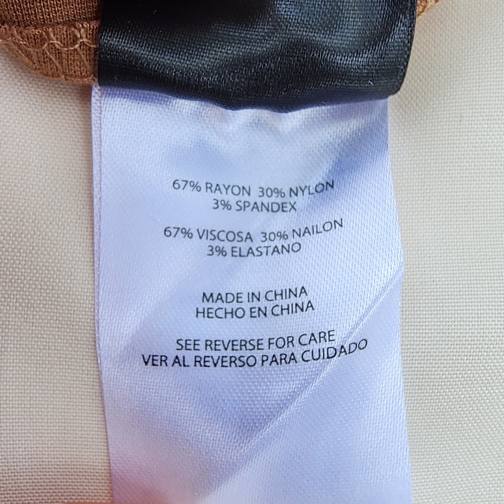Express Women’s Ponte Pants XX-Large Pecan Brown Stretch Pull-On MSRP $80 - Picture 7 of 8